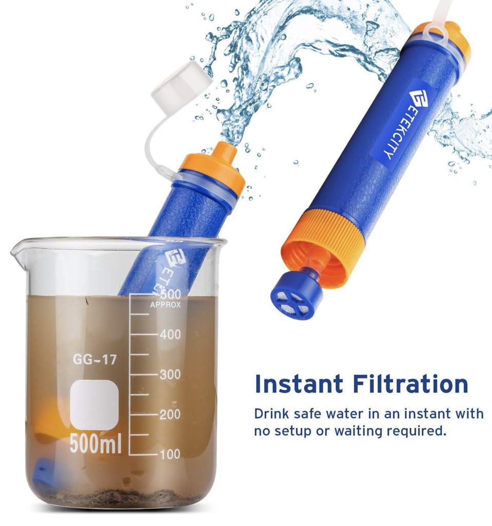 Hiking Water Filter System Buying Guide - Etekcity Portable Water Filter Filtration Straw Purifier Survival Gear Emergency Camping Equipment Instant Filtration 959x1024